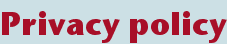 Privacy policy